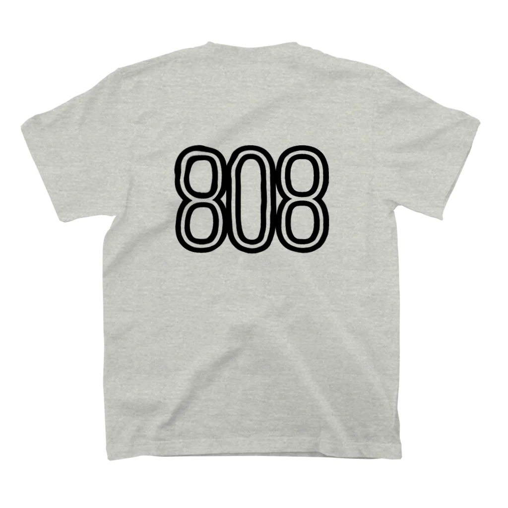musicshop BOBの808 - BOB ※BLACK LOGO スタンダードTシャツの裏面