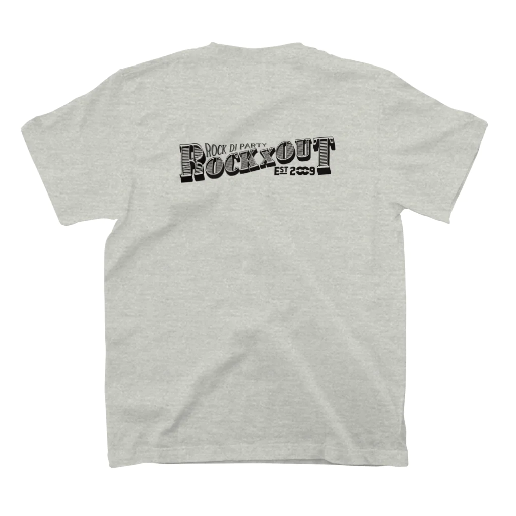 ROCKxOUTのロックアウトくん スタンダードTシャツの裏面