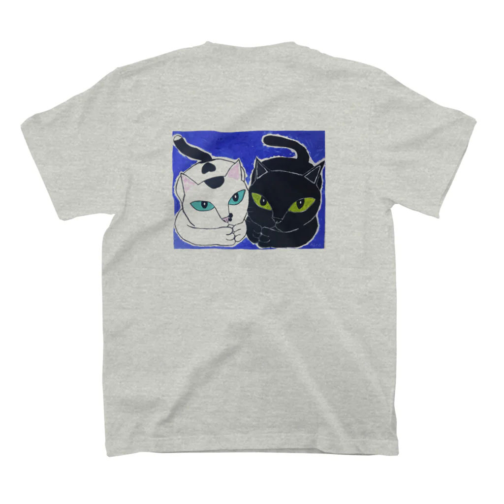 ️️ひろゆき🐾の2匹 スタンダードTシャツの裏面