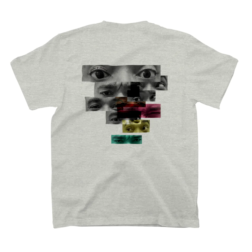 Walter Q JacksonのEyes back print T-shirt スタンダードTシャツの裏面