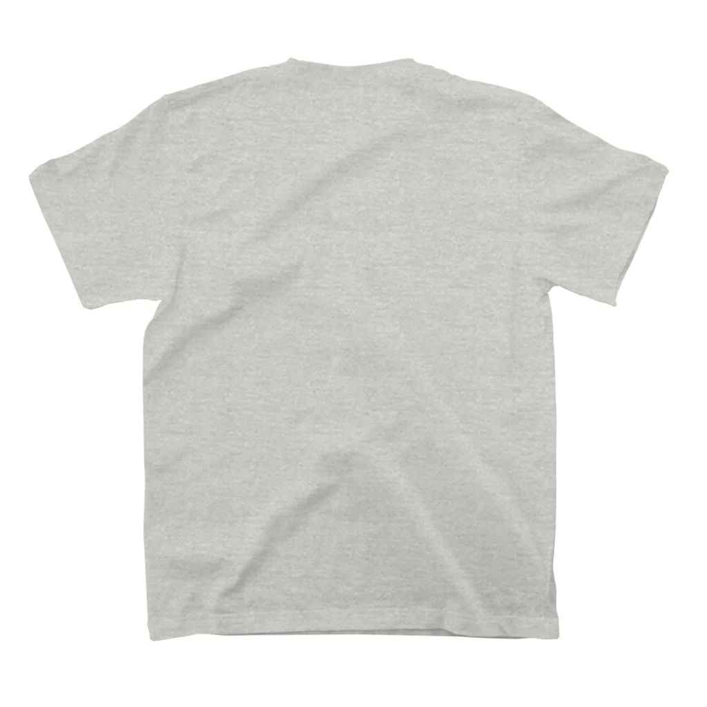 Tシャツ柄のTシャツ屋さんのTシャツ柄のTシャツ【線なし】【グレー】【でかい】【T-shirt】 スタンダードTシャツの裏面