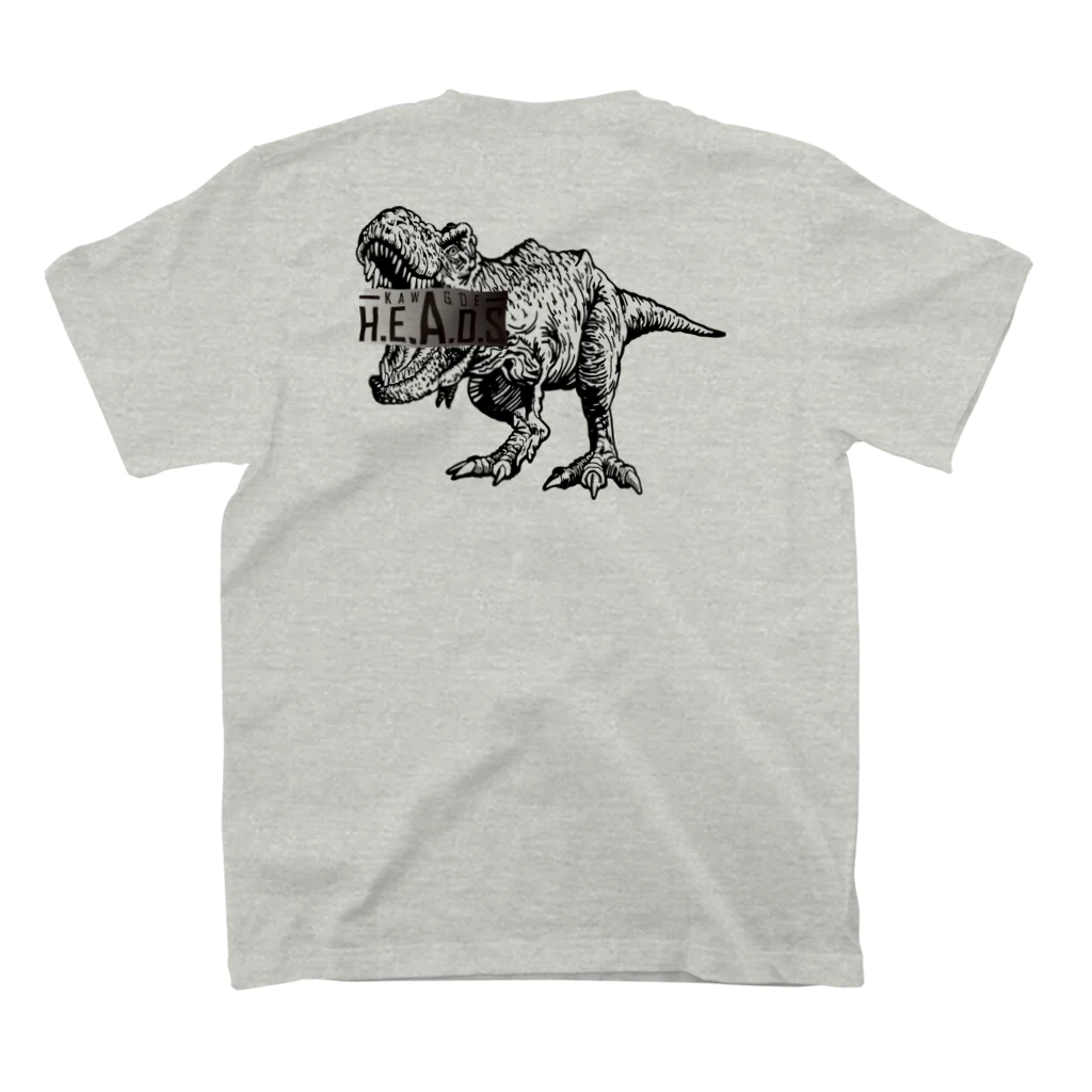 H.E.A.D.S川越のへっずの恐竜 スタンダードTシャツの裏面