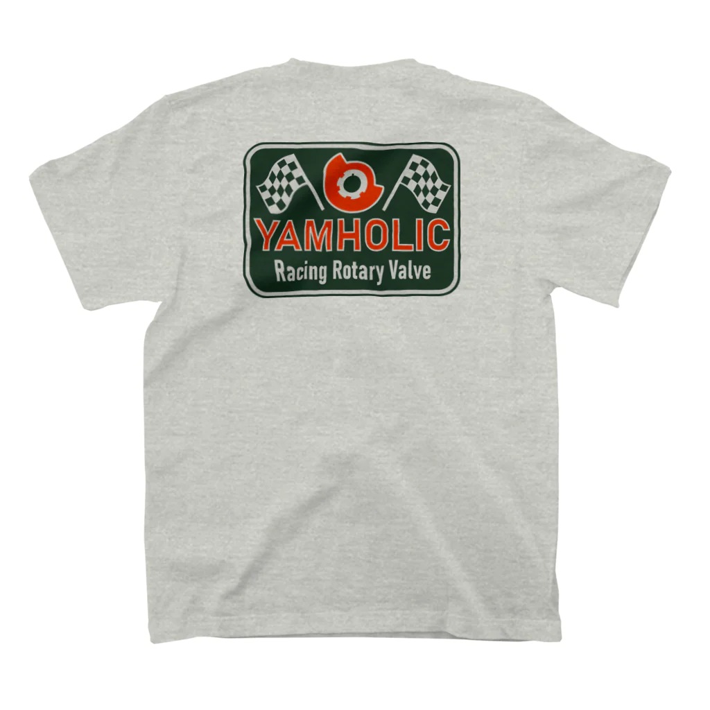 ako_mcの【両面プリント】YAMHOLIC_Rotary Valve & Checkered Flag Regular Fit T-Shirtの裏面