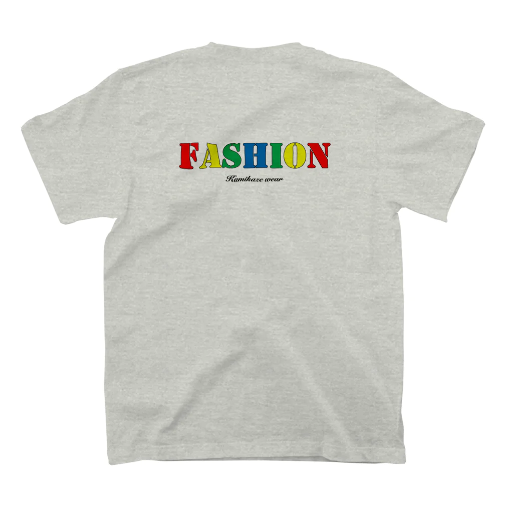 カミカゼウェアの『FASHION』 スタンダードTシャツの裏面