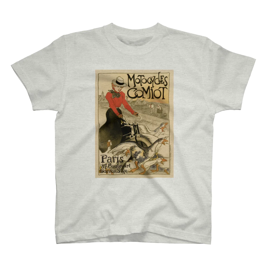 Le cabinet de curiositéのMotocycles Comiot, Theophile-Alexandre Steinlen スタンダードTシャツ