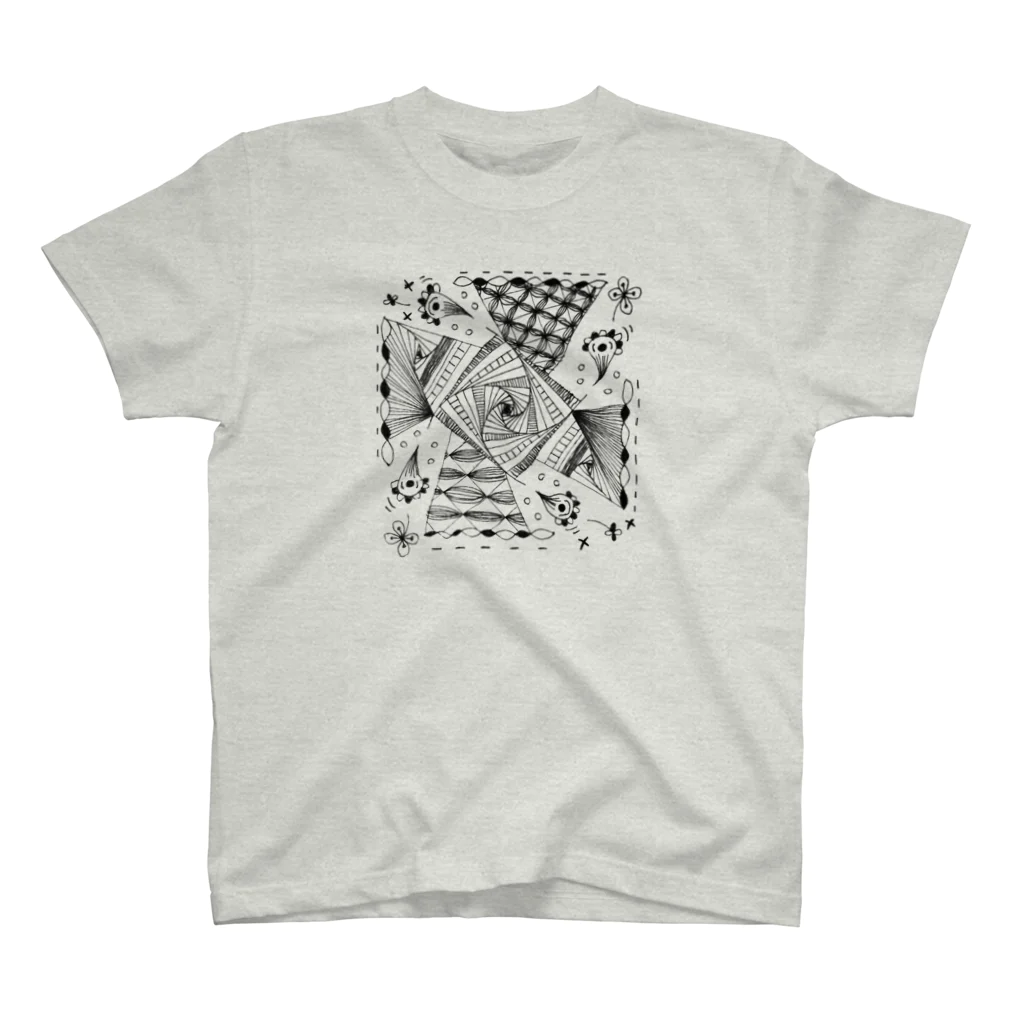 宇宙秋のwindmill -風車-（淡色ボディ用） スタンダードTシャツ