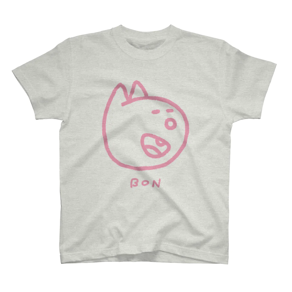 BAMI SHOPのにっこりボンくん（ピンク） スタンダードTシャツ