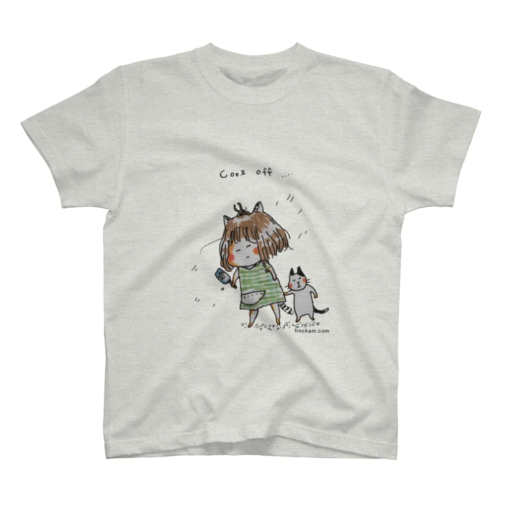 ほっかむねこ屋（アトリエほっかむ）のcool off スタンダードTシャツ