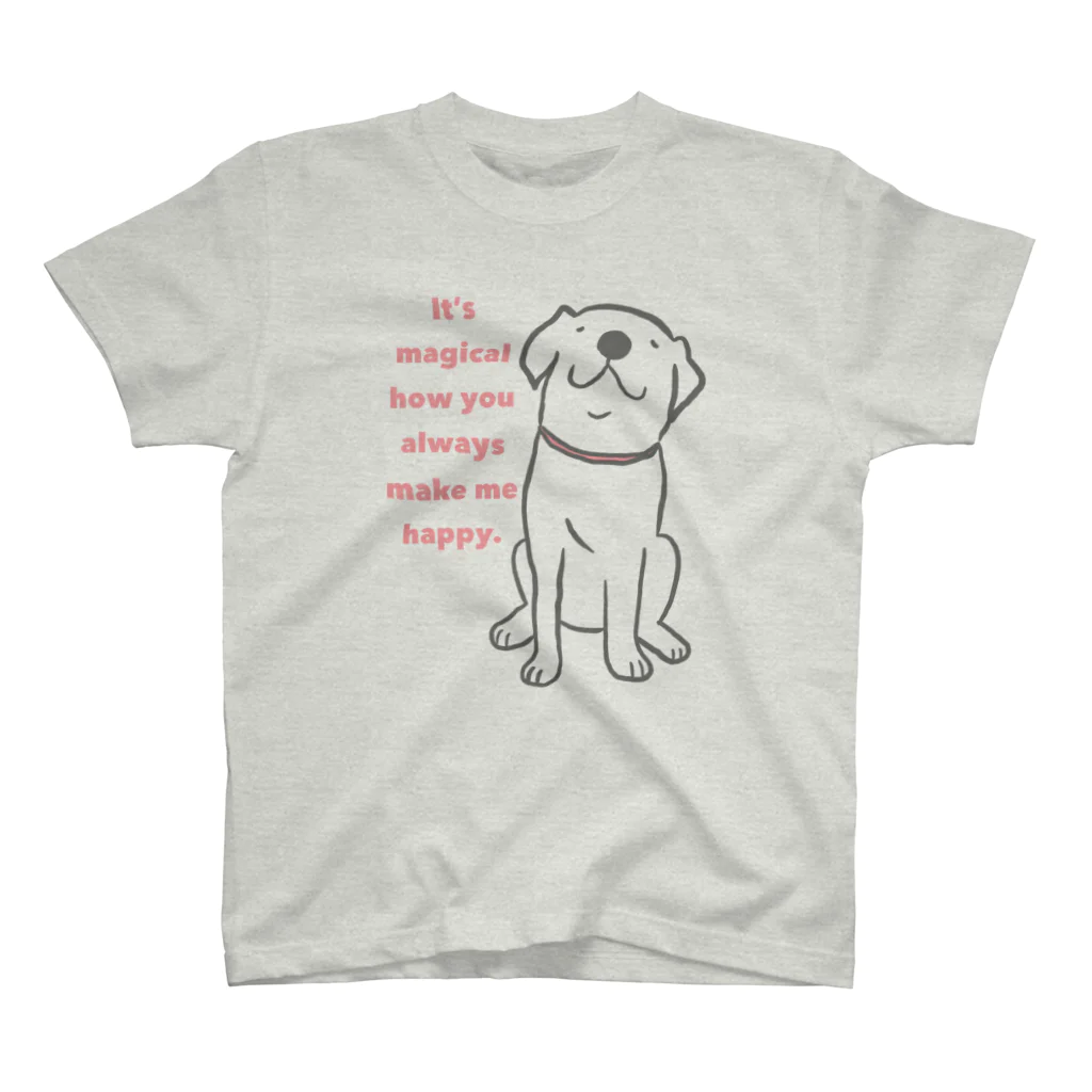 Dog Drawer Drawn by Dogのラブラドールレトリーバー Regular Fit T-Shirt