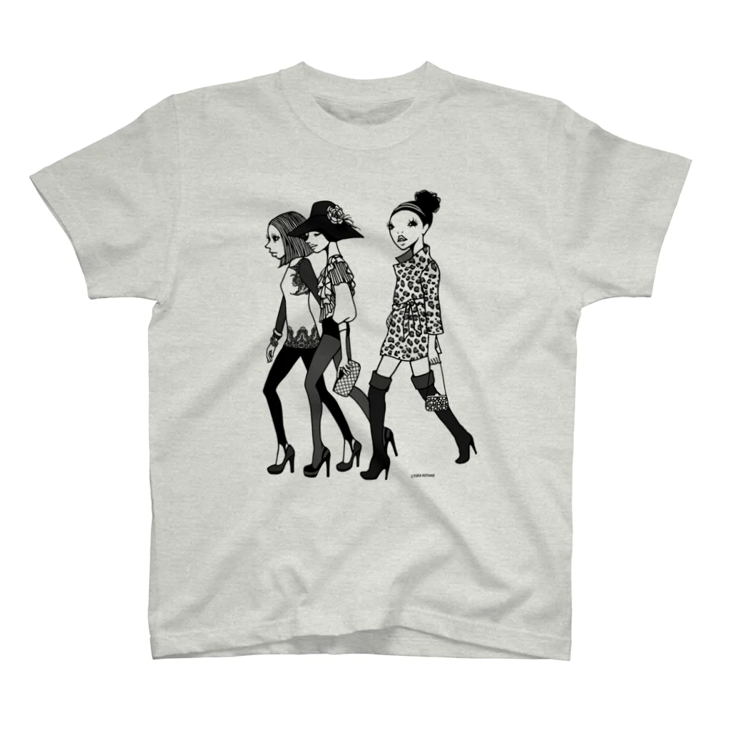 イラストレーターこたけゆか 公式オリジナルグッズのHEY LADIES!  スタンダードTシャツ