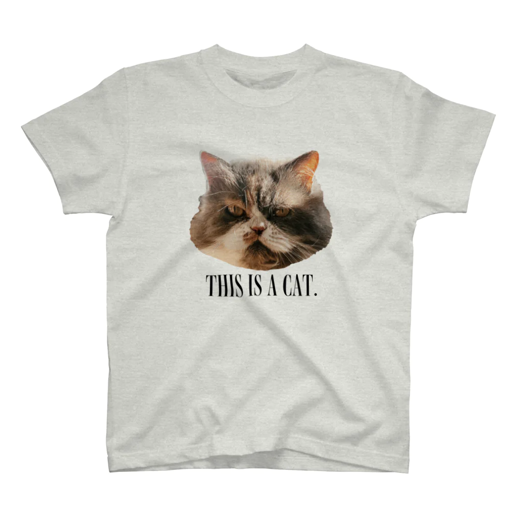 onigiri-dayoのTHIS IS A CAT. スタンダードTシャツ