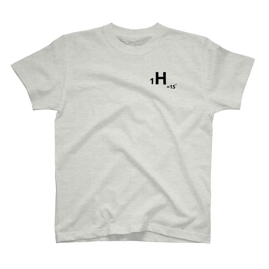 interested in?の1.hydrogen(黒/表裏) スタンダードTシャツ