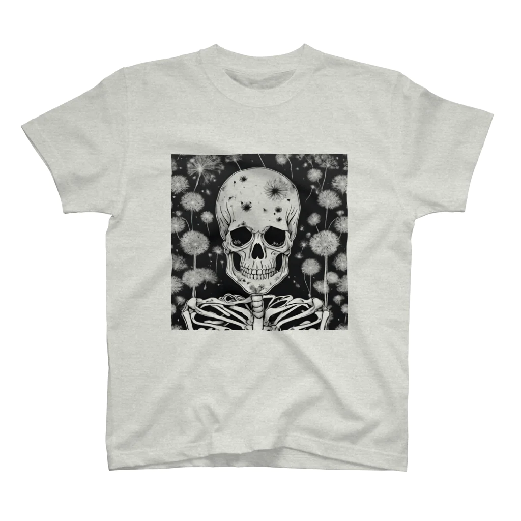 かるるんショップの骸骨紳士シリーズ　微笑 スタンダードTシャツ