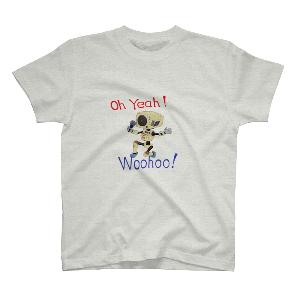 せつらデザイングッズの熱唱ロボ Regular Fit T-Shirt