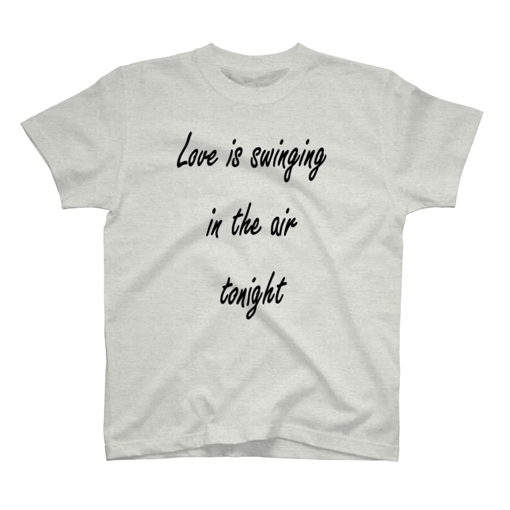 JIN “giving away something good ”のLove is swinging in the air tonight Regular Fit T-Shirt