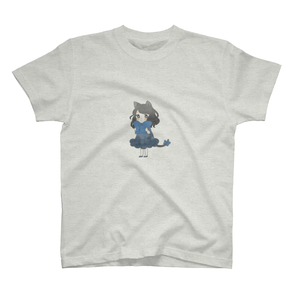 7soraのおめかしねこ（あお） スタンダードTシャツ