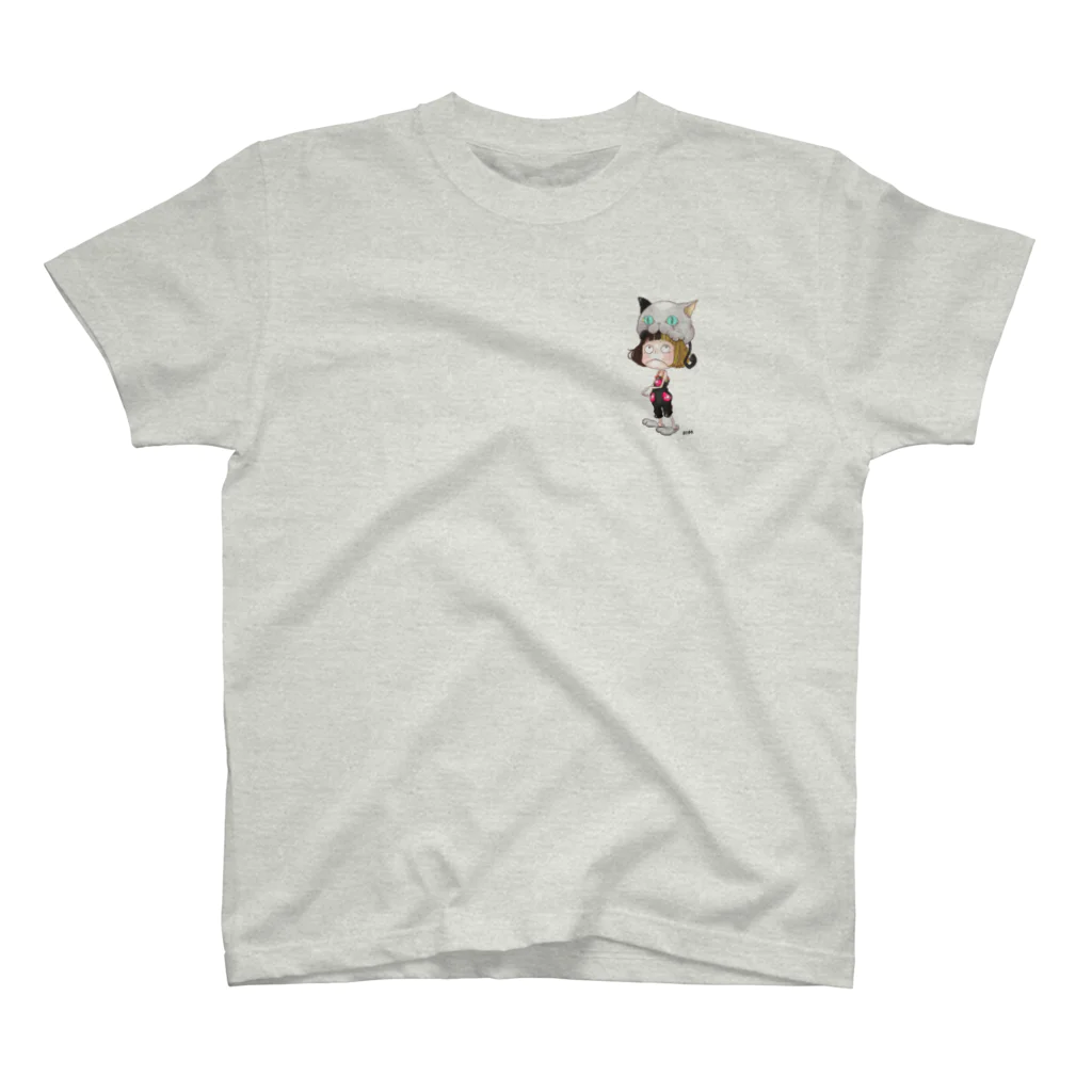 まてゆき.のガブねこ ロック スタンダードTシャツ