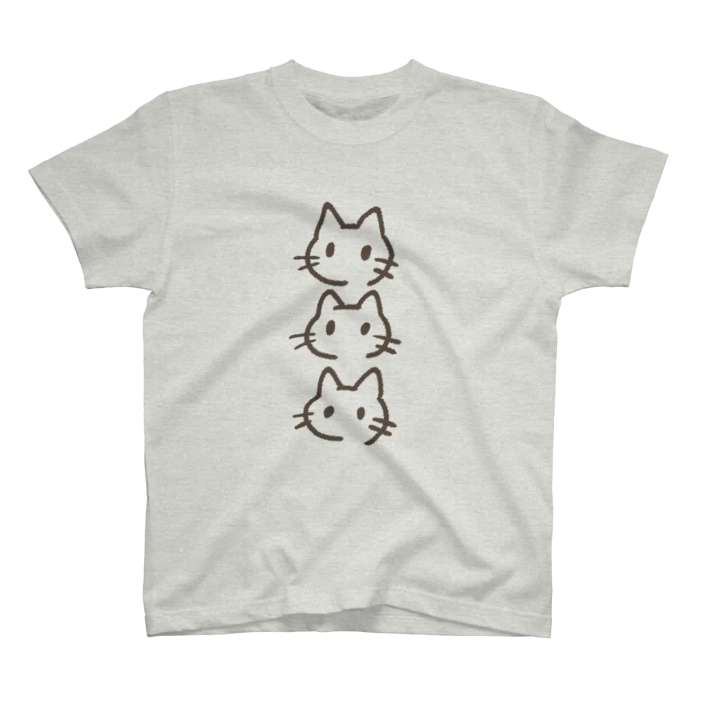 うみがや あいみのさんねこ スタンダードTシャツ