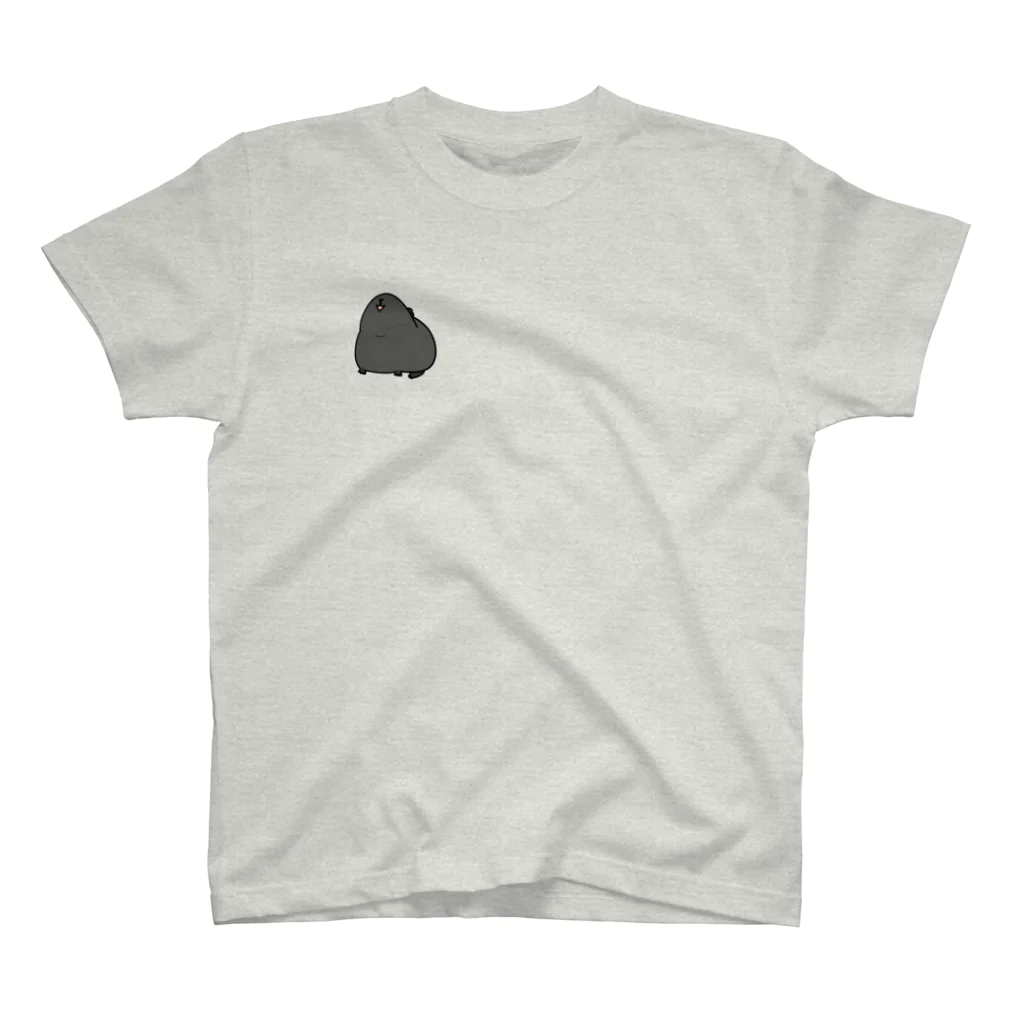 mugiのつよいぽぽ黒モルモットちゃん Regular Fit T-Shirt