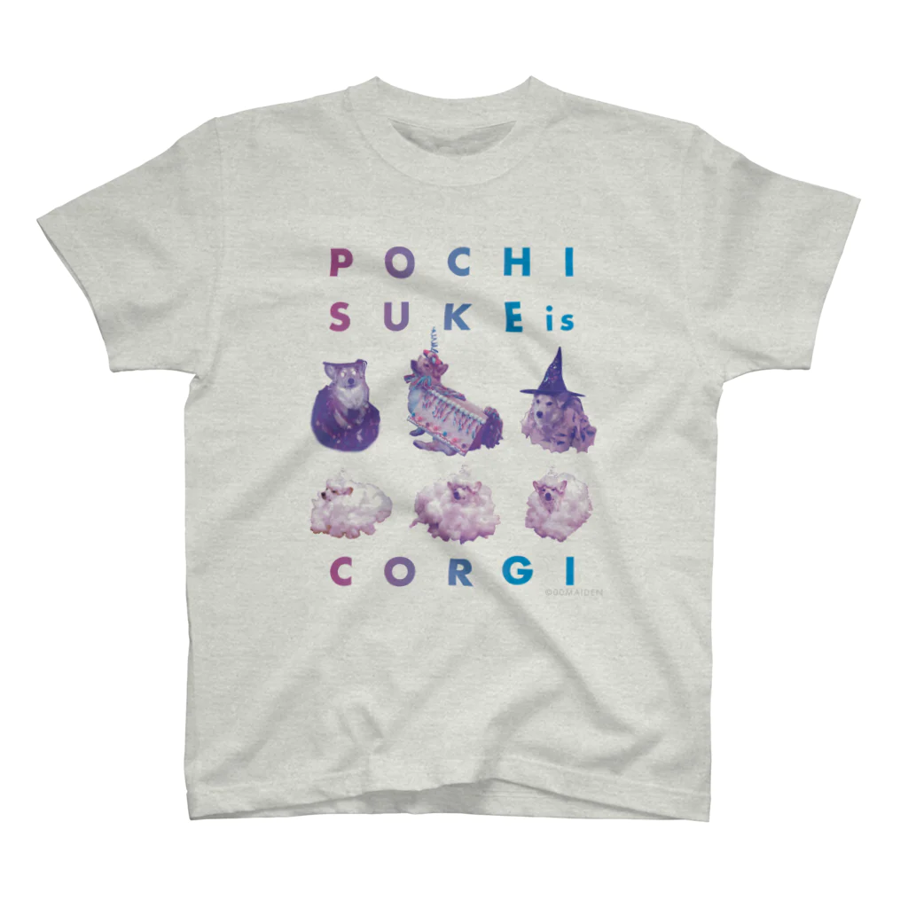 00MAIDENのPOCHISUKE is CORGI スタンダードTシャツ