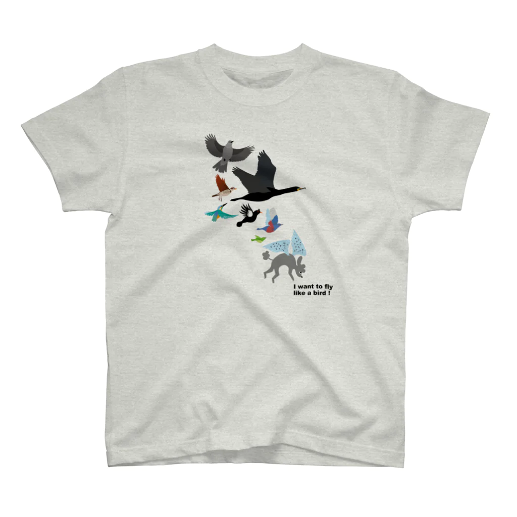 エダマメトイチのedamametoichi flys in the air ! スタンダードTシャツ