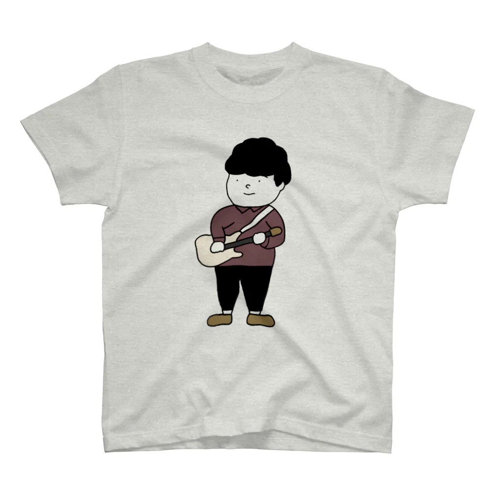 はらぺこ音頭のギターを弾く男の子 Regular Fit T-Shirt