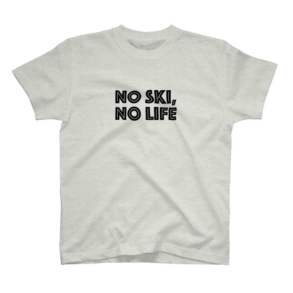 SNOW LIFE JOURNEYのNO SKI, NO LIFE スタンダードTシャツ