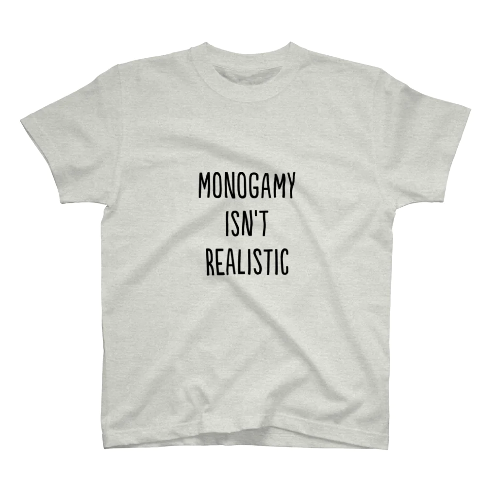 eveningculottesのMonogamy isn't realistic Regular Fit T-Shirt