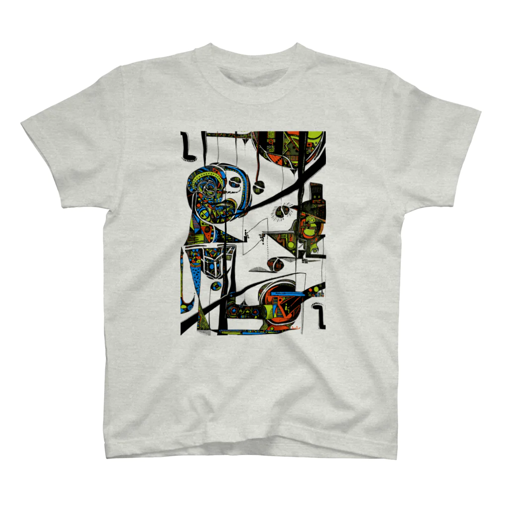 Jun1works(ジュンイチワークス)のupside down 逆さま スタンダードTシャツ