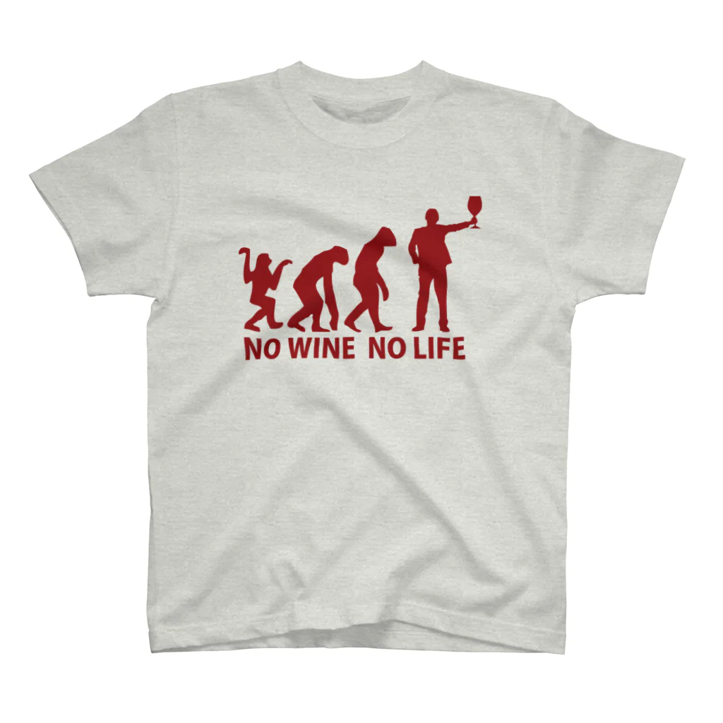 IYASAKA design のNO WINE NO LIFE Regular Fit T-Shirt