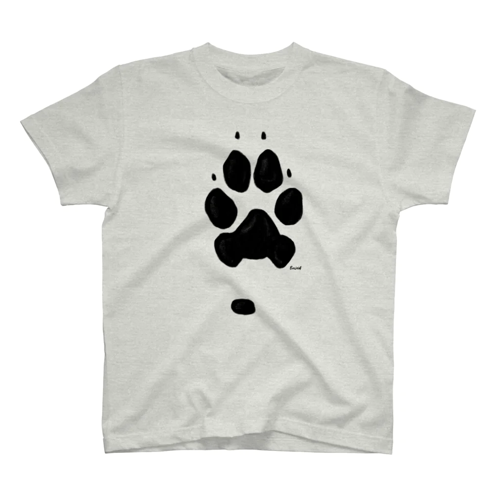 EmiriA artのオオカミの肉球🐾 スタンダードTシャツ