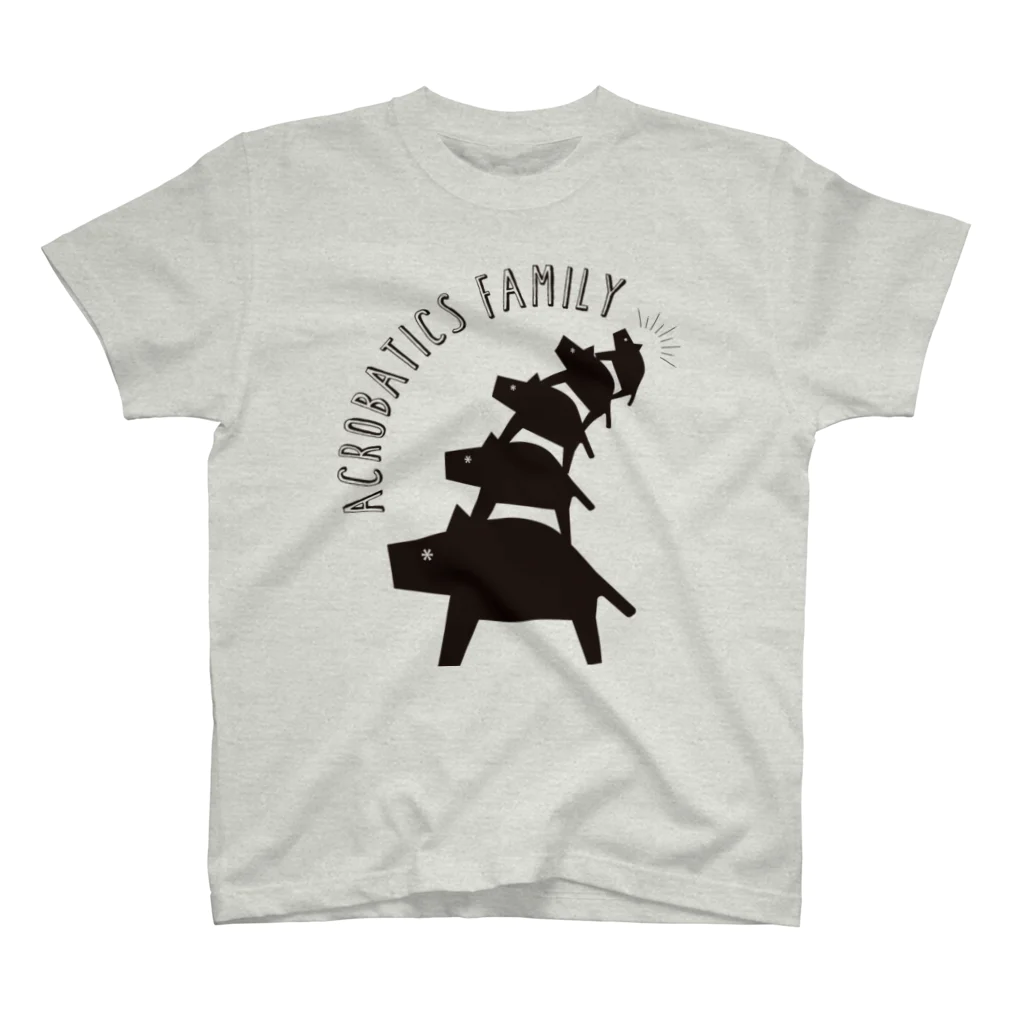 no.305の＃SUMI アクロバット家族 スタンダードTシャツ