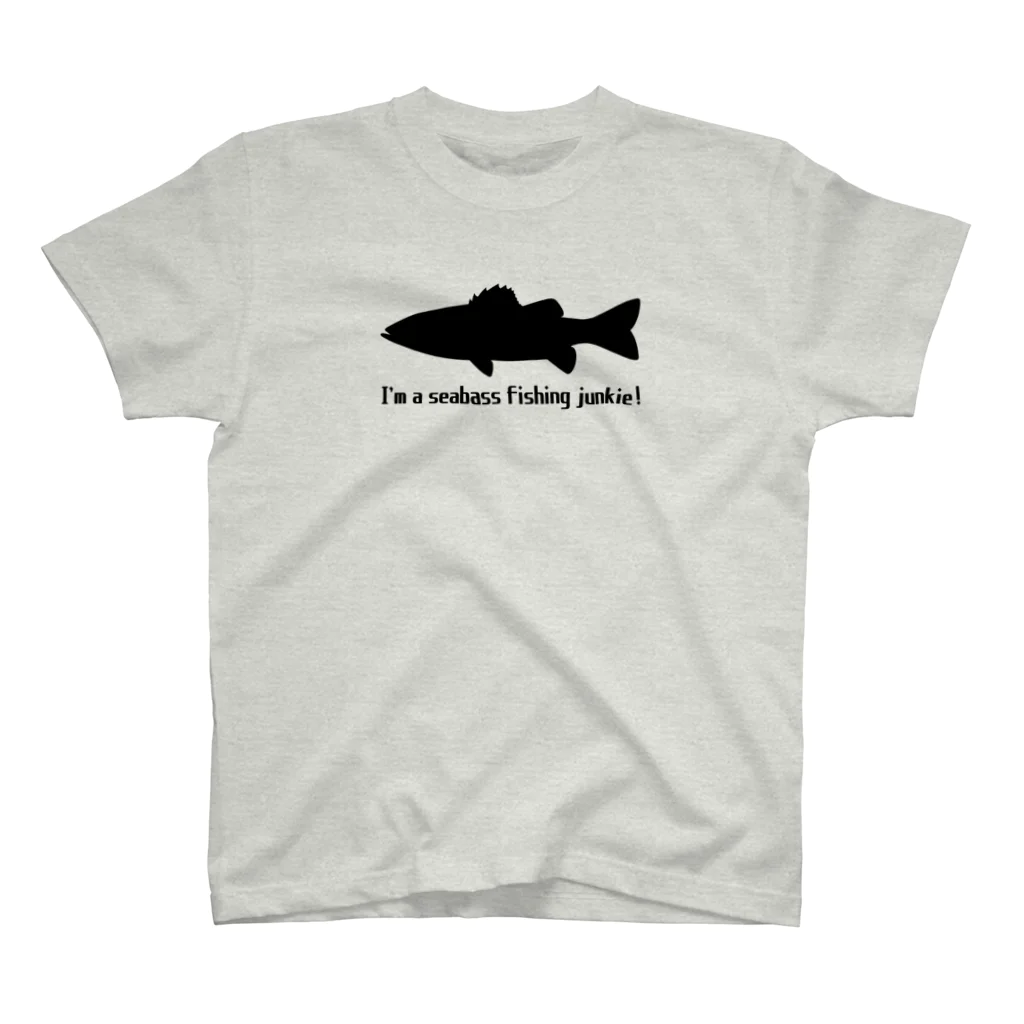 つりてらこグッズ(釣り好き＆おもしろ系)のシーバスＴシャツ① スタンダードTシャツ