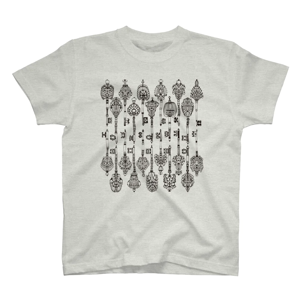 Fumiaki_Tadaのモノクロームな22本の鍵 Regular Fit T-Shirt