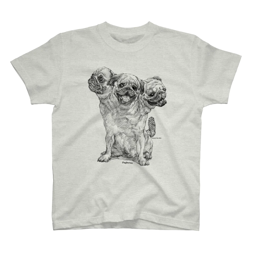 小田隆のPugberus スタンダードTシャツ