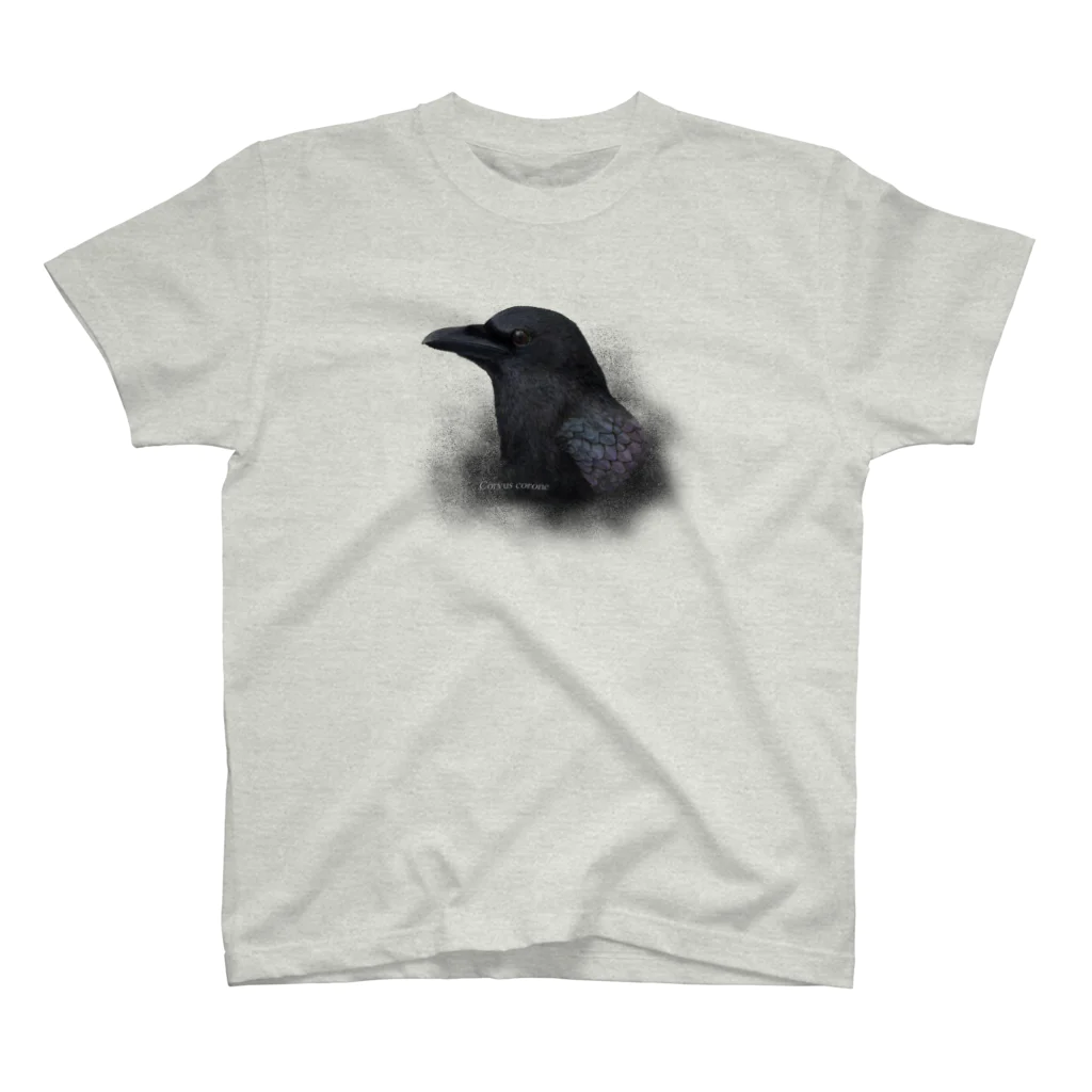 野鳥生活のハシボソガラス_1 スタンダードTシャツ