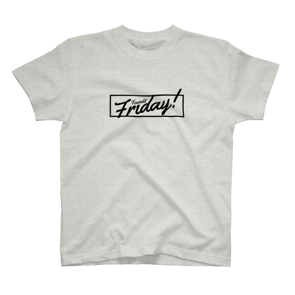 FounditのFriday!(black) スタンダードTシャツ