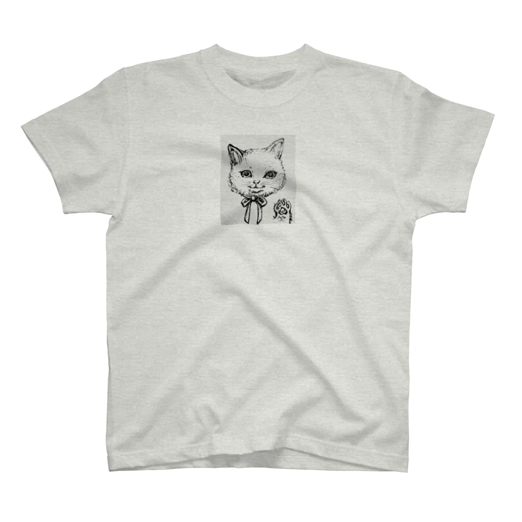 ナチュラルドッグリーフのしろたま猫 Regular Fit T-Shirt