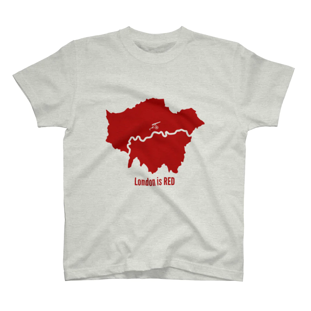 Design UKのLondon is RED スタンダードTシャツ