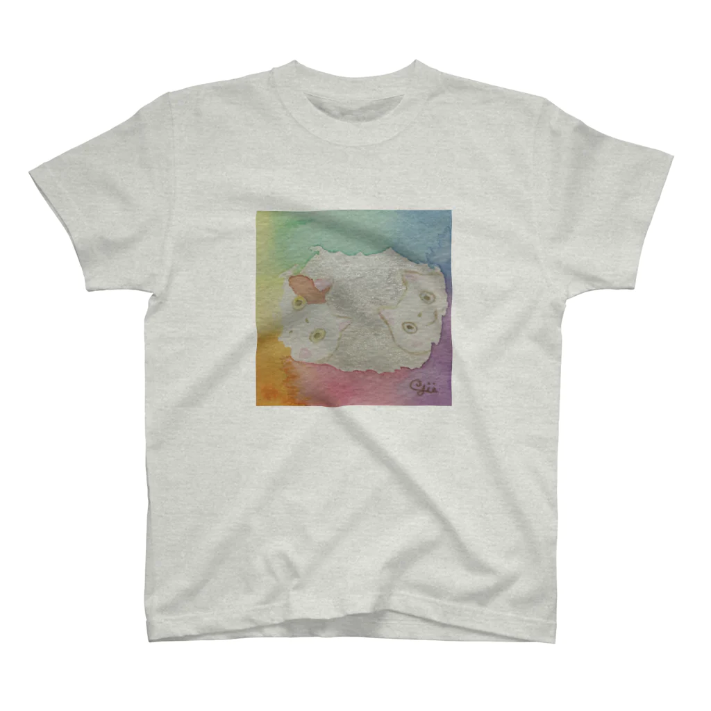 Link∞artのぴょっこり猫さん スタンダードTシャツ