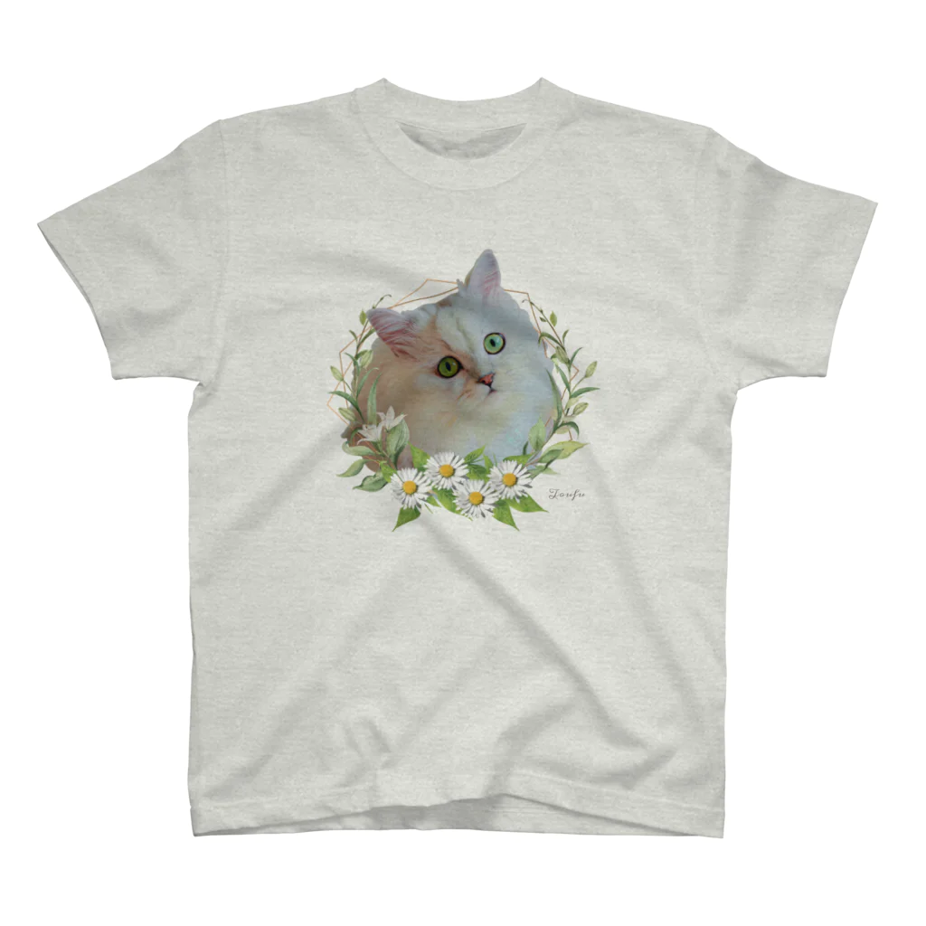 猫カフェラグドール（大阪難波）の猫カフェラグドールとうふflower スタンダードTシャツ