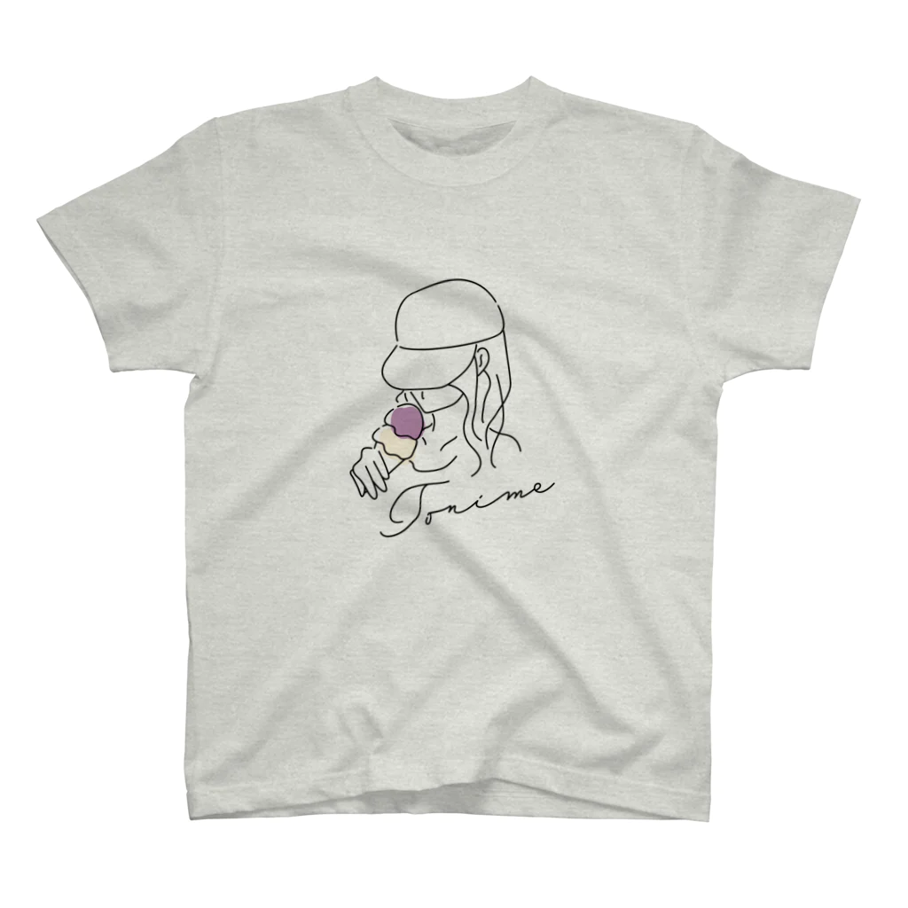 tonime(ﾄﾆｰﾑ)のBlueberry ice cream スタンダードTシャツ