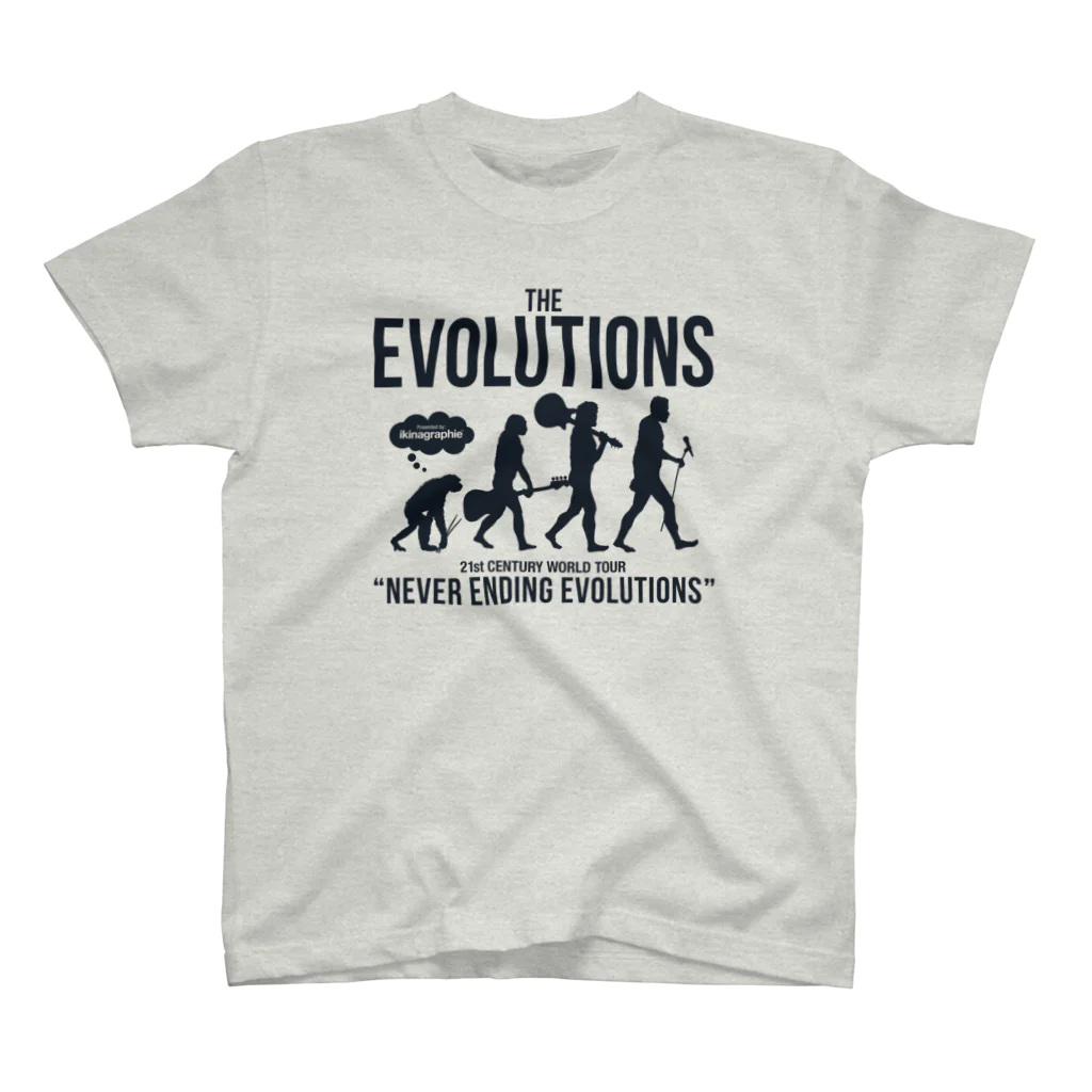 ikinagraphieのTHE EVOLUTIONS スタンダードTシャツ