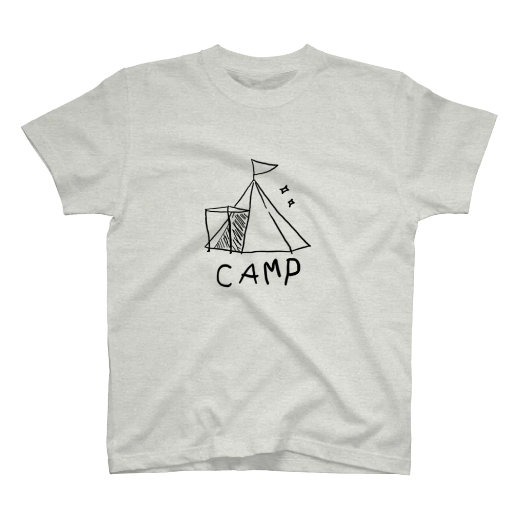 ぱちぱちコットンのゆるゆるキャンプ Regular Fit T-Shirt