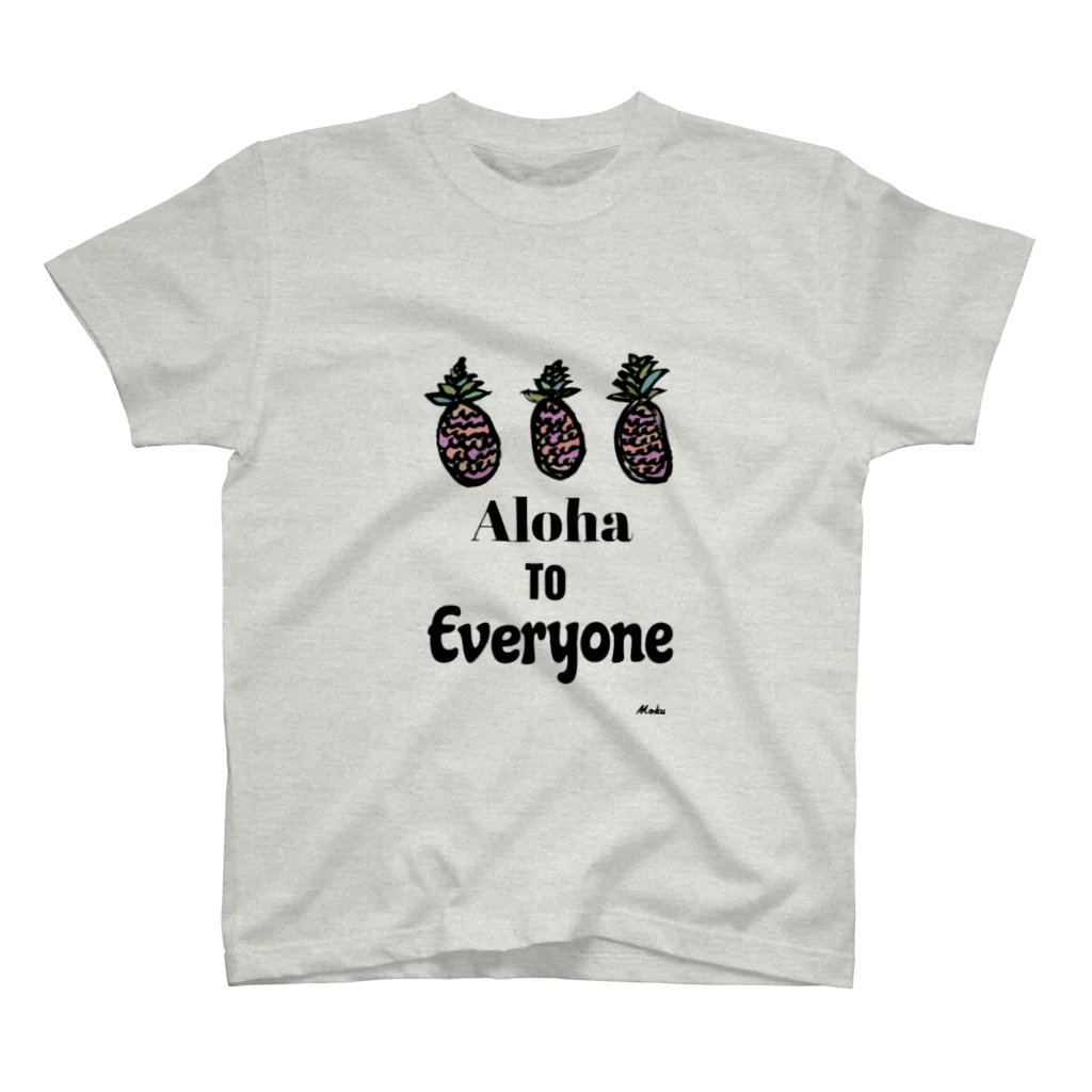 MOKU honoluluのaloha to everyone! Regular Fit T-Shirt