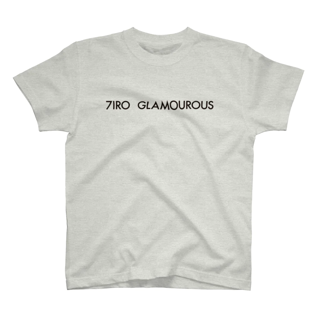 7IRO GLAMOUROUSの※ノエルあり黒文字 7IRO GLAMOUROUSシンプルロゴ  Regular Fit T-Shirt