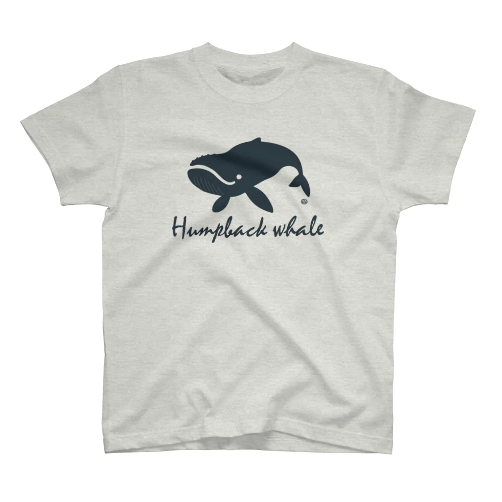 Atelier Pomme verte のHumpback whale22 スタンダードTシャツ