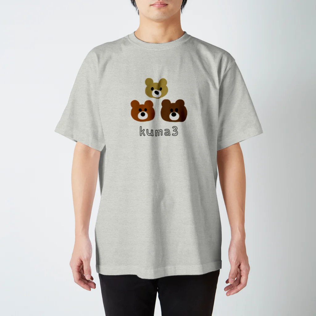 m-osachiのkuma3　くま Regular Fit T-Shirt