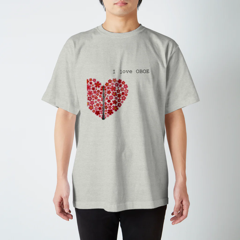 Momo SakuraのI love OBOE　オーボエTシャツ スタンダードTシャツ