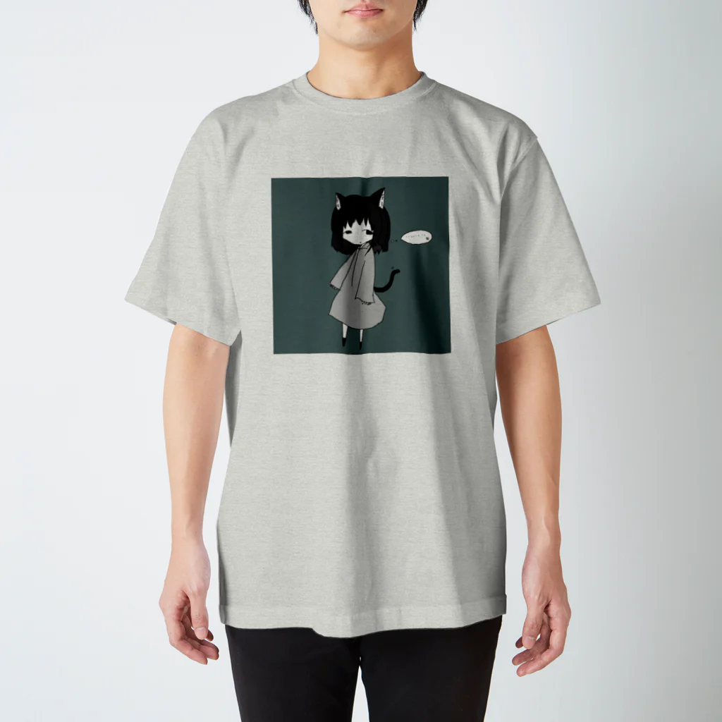 おもちのさなぎ。のねこ スタンダードTシャツ